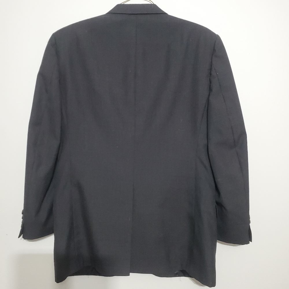 27) BURBERRYS' Vintage Blazer Pure Wool USA Made Sz. 40 - Picture 9 of 10
